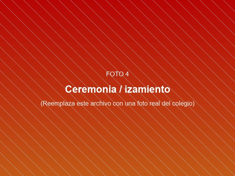 Ceremonia en el colegio Miguel Grau