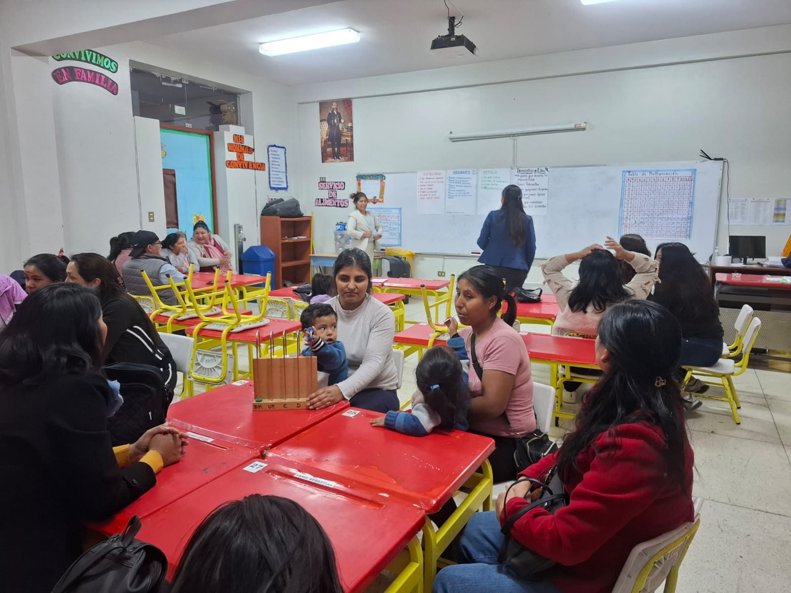Dinámica grupal con padres de familia
