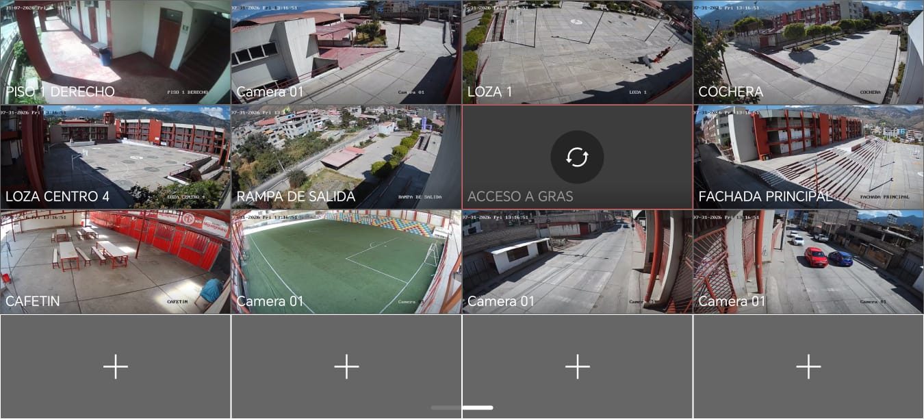 Sistema de videovigilancia del colegio Miguel Grau - perímetro exterior